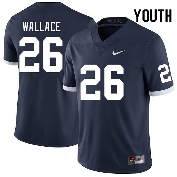 Youth #26 Cam Wallace Penn State Nittany Lions College Football Jerseys Stitched Sale-Retro